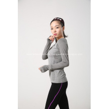 Seamless Ladies Knitted Long Sleeve For Sport Train